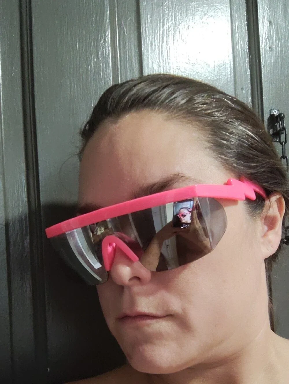 Neon Pink Kids Sport Sunglasses - UV Protective Wraparound